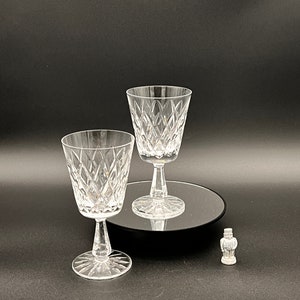 Pair of Waterford Kinsale Fine Irish Crystal Goblets
