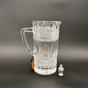 American Brilliant Cut Crystal Glass Pitcher