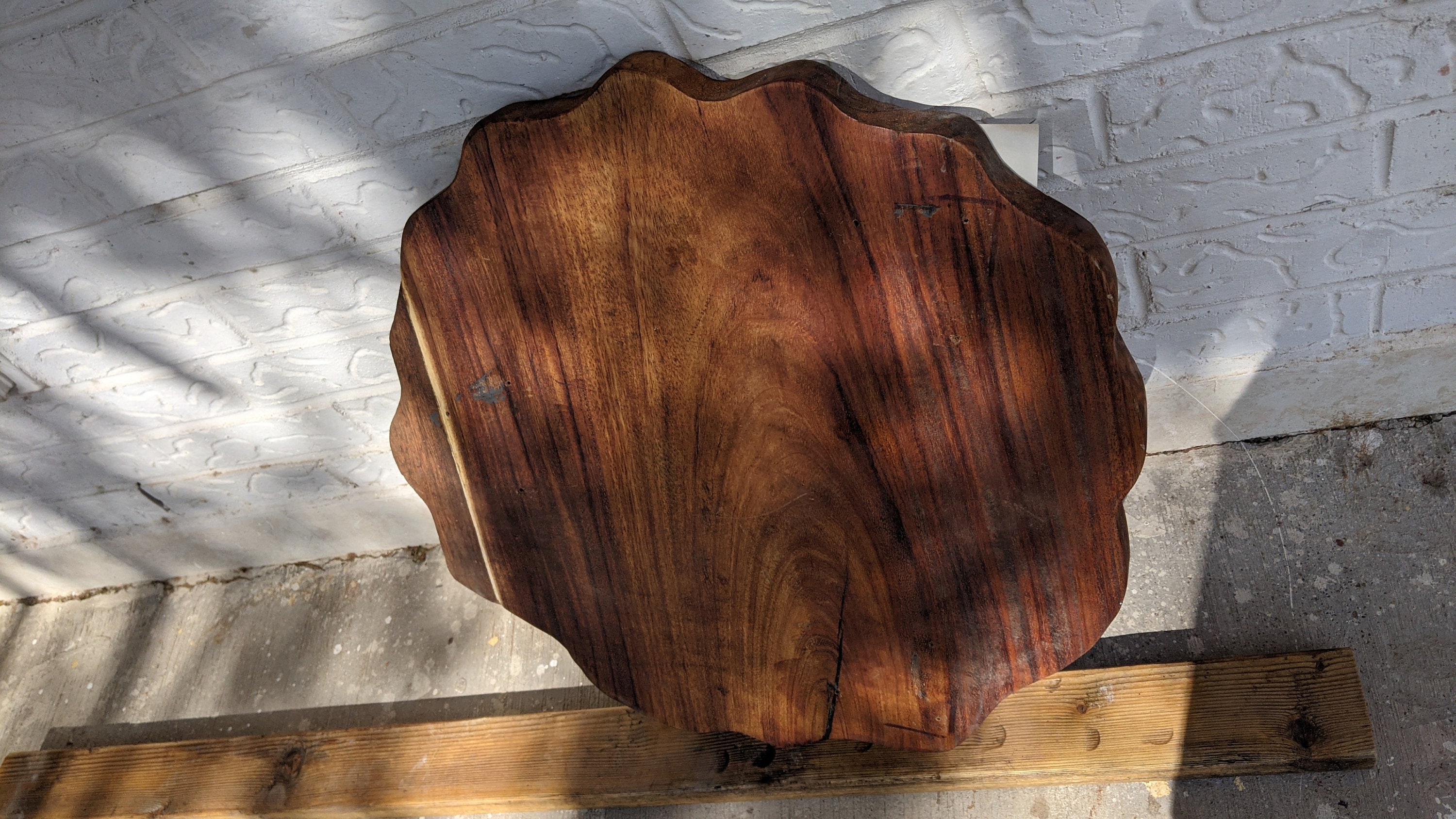 Parota wood slab raw round Etsy