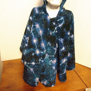 Constellation Print Car Seat Poncho with Custom Ears (45 Inches)
