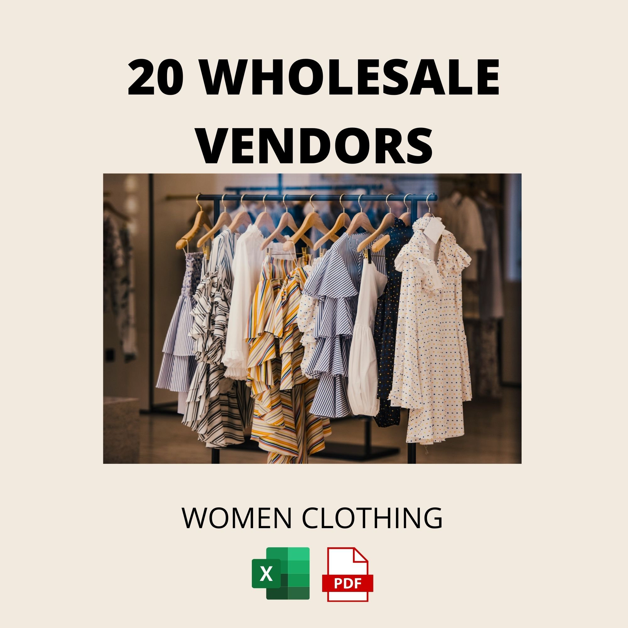 Clothing Vendor List Clothing Supplier List Wholesale Etsy