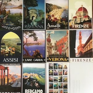 20 Vintage Travel Images of Italy on Quality Postcards - Etsy