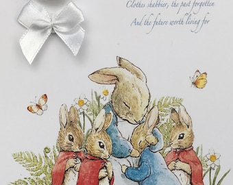 Sixpence Peter Rabbit christening/birth coin gift set