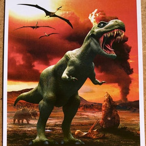Novo conjunto de 20 postais de Dinossauros