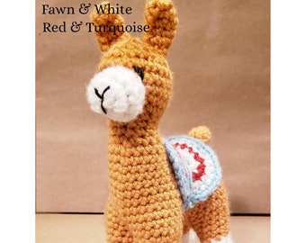 Crocheted Llama or Alpaca Stuffed Animal: Amigurumi Toy