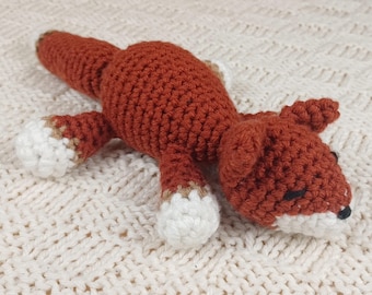 Sleepy Fox Plushie: Cozy Nursery Decoration, Baby Fox Toy