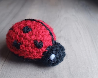 Crocheted Love Bug, Lady Bug, Valentines