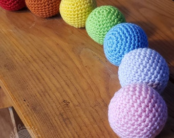 Handcrafted Crochet Ball, Crochet Children's Toys, Soft Toys, Plush ball, Stuffed ball, Crocheted ball.