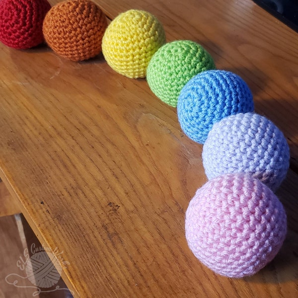 Handcrafted Crochet Ball, Crochet Children's Toys, Soft Toys, Plush ball, Stuffed ball, Crocheted ball.