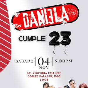 Invitacion digital de RBD