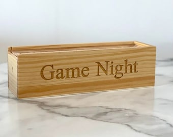 Game Night - Personalized Tumbling Tower Set - Custom Stacking Game