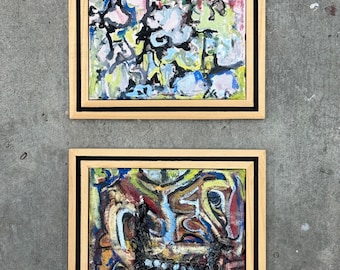 Don't Test A Clown - Original Acrylic Painting on Wood Panels - Modular - Art!!