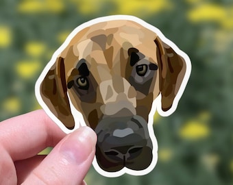 Adesivo de cachorro Black Mouth Cur, decalque de filhote
