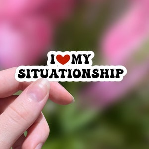 Situationship Survivor, I love my Situationship, Situationship Sticker, Delulu, Delusional, Delulu Sticker, Delusional Sticker, Meme Sticker