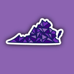 Virginia Sticker, Harrisonburg Virginia, College Sticker, Virginia Beach, Laptop Sticker, Patch Sticker, Water Bottle Sticker