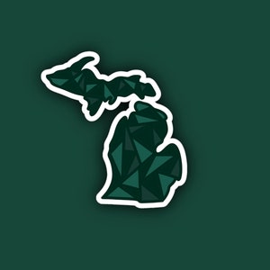 Pegatina de Michigan, Lansing, Pegatina de la Universidad, Ciudad Universitaria, Pegatina para MacBook, Pegatina para portátil, Pegatina de parche, Pegatina para botella de agua