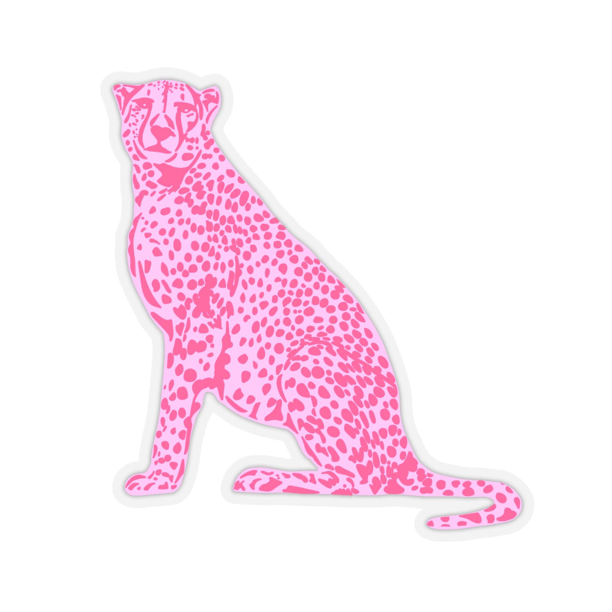 Cheetah Sticker, Leopard Stickers, Preppy Stickers, Pink Cheetah Print