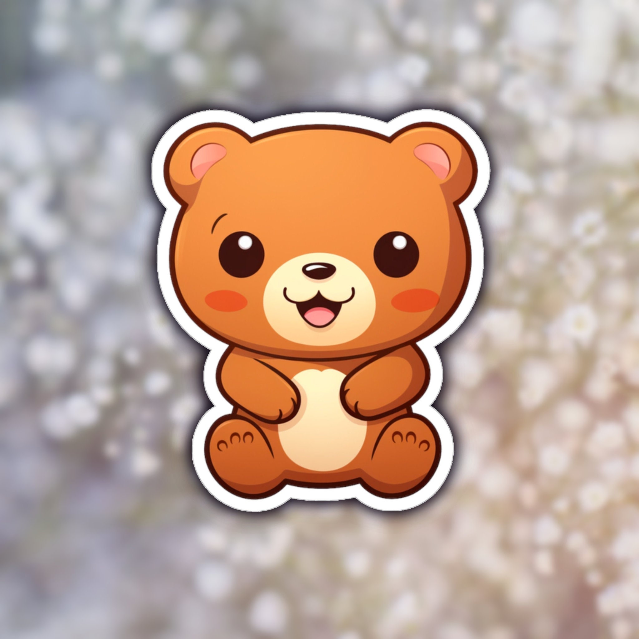 Cute Adorable Bear Species Cartoon - Gummy Bear Vinyl Decal Sticker –  Shinobi Stickers