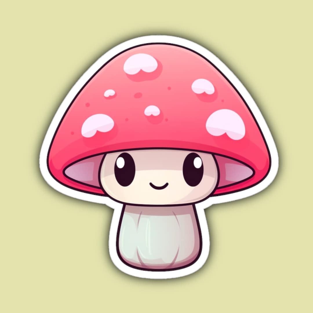 Kawaii Mushroom Cute Mushroom Mushroom Drawing Mushroom Etsy