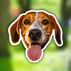 Autocollant American Foxhound, Foxhound, American Foxhound, Foxhound anglais, Chien de chasse, Chien de chasse, Chien de chasse, Cadeau pour chien, Boutique pour chiens