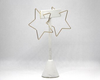 Rose Gold Altair Star Hoops main image 1