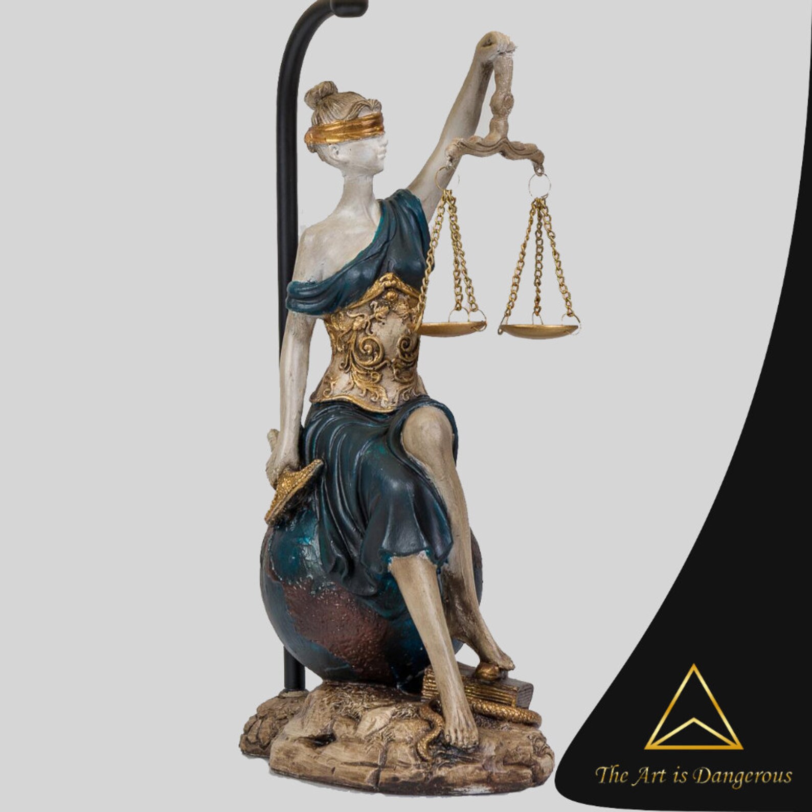 Lady Justice Table Lamp Sculpture Statue Lady Justice Bust Etsy