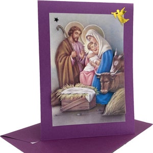 Carte crèche Sainte Famille