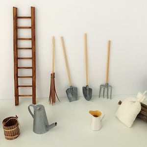 Miniature objects for diorama or nursery or miniature showcase