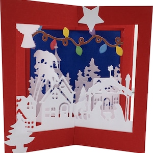 Carte de voeux pour Noël en volume