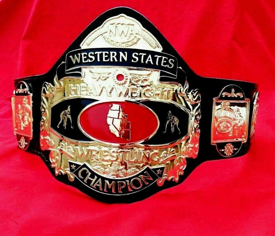 NWA Western States Heavyweight Wrestling Championship Belt Etsy