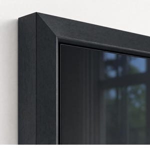 Samsung-ramram, vinklad mattsvart PS-gjutning, borrfri passform 32–85 tum