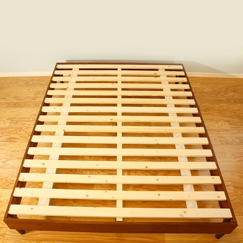 Natural Wood Latex Mattress Platform Easy Assembly Etsy