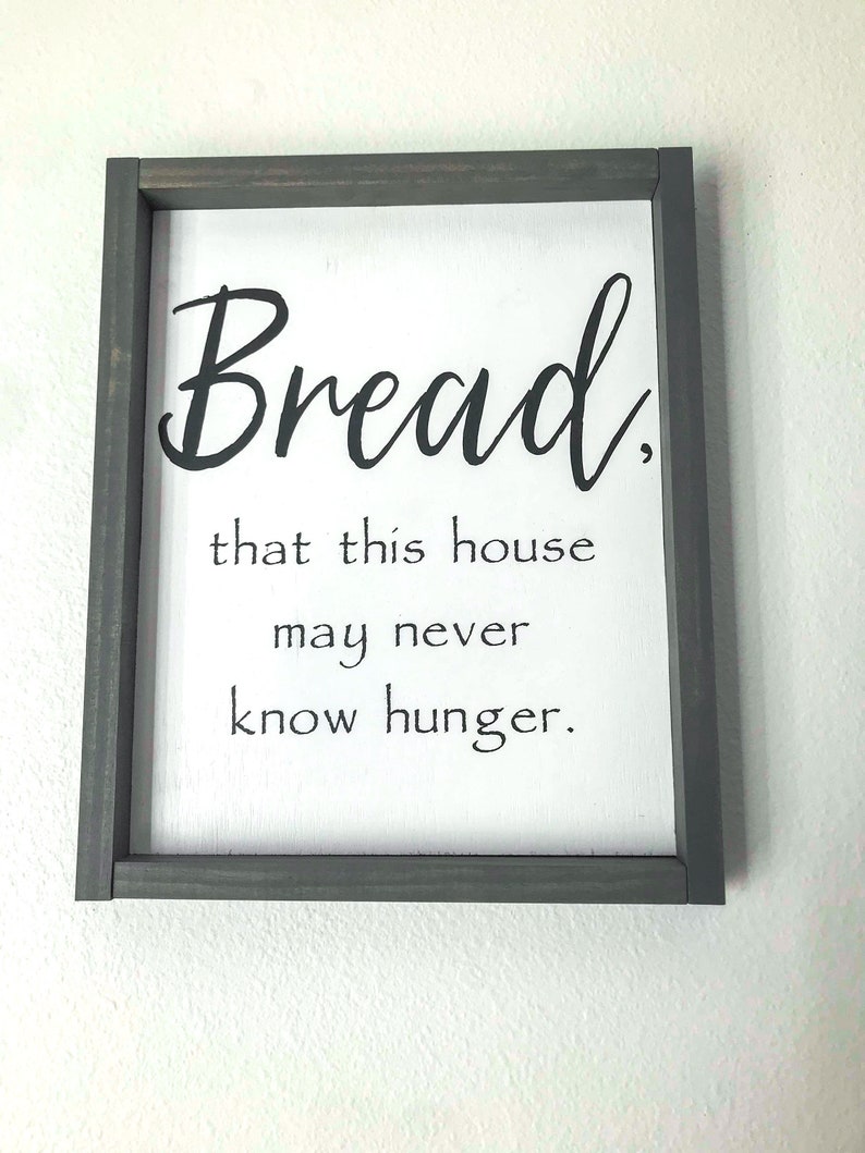 Bread Salt Wine Custom Sign Set | Etsy