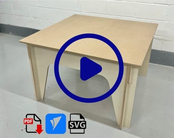 Plany stołu warsztatowego modułowego: pliki plotera CNC, 8x4 lub 4x4 (plany cyfrowe) DXF CRV