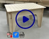 Small Workbench CNC Plans DXF Festool MFT Assembly Table - Portable Site Flatpack Work Bench - Vectric V-Carve Aspire crv, pdf, svg Drawings