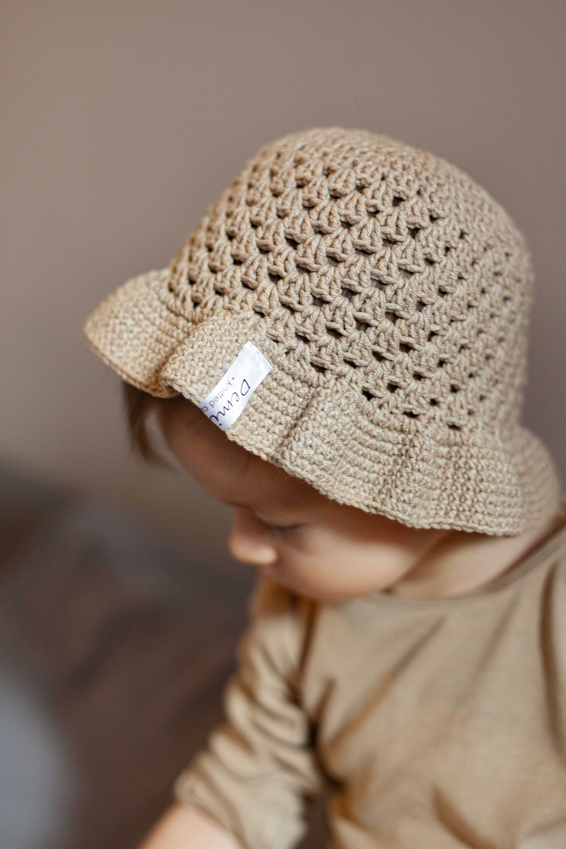 Cotton crochet bucket hat for baby toddler kids and adult Etsy