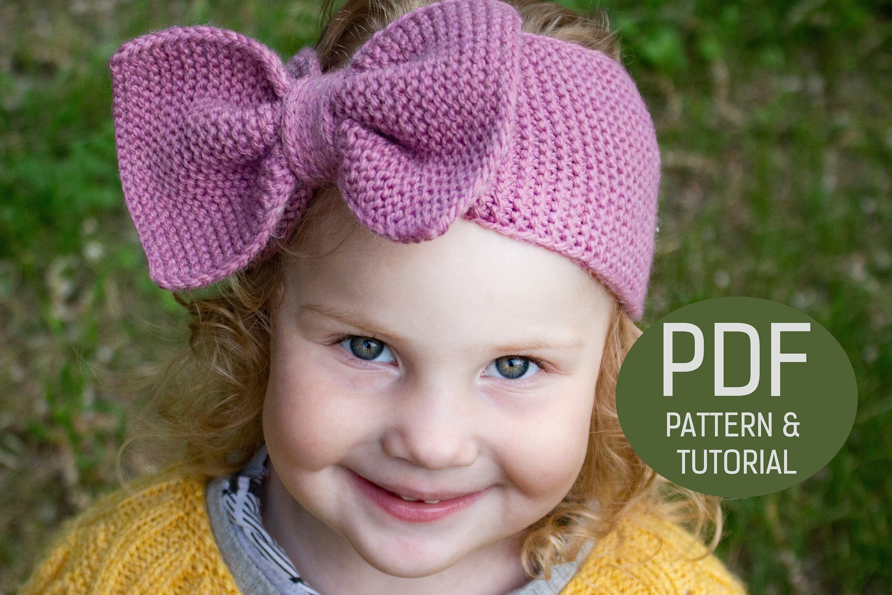 Knitting Bow Headband PatternSimple Easy For Beginners Etsy