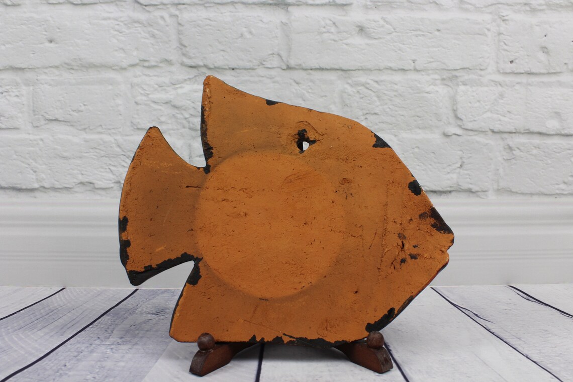 Vintage Ceramic Wall Fish Wall Plaques Wall Decor Figurines Etsy