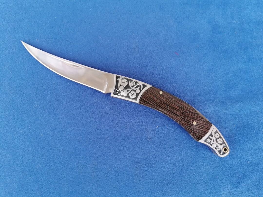 Folding Pocket Knife Hunting Folding Knife Collectible Etsy