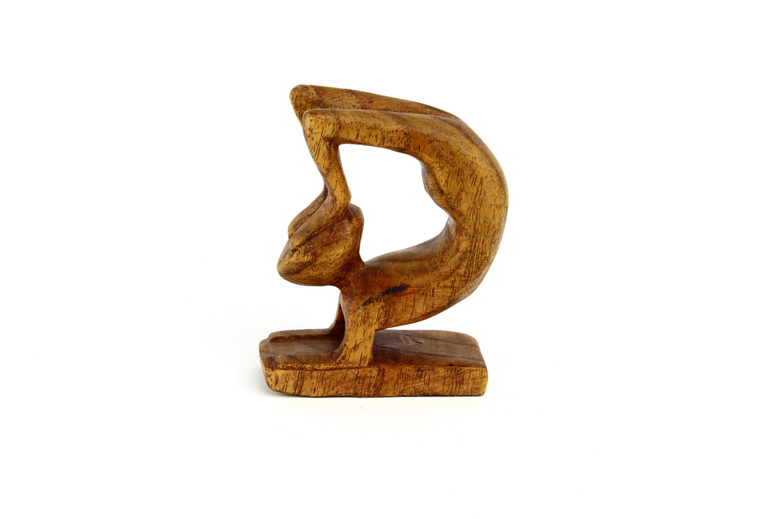 Abstract Art Wooden Yoga Pose Figurine Wood Yoga Figure Etsy