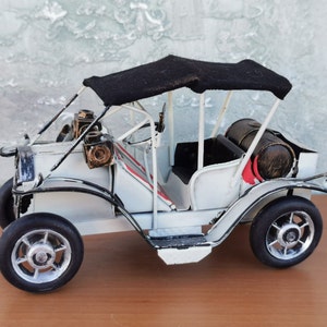 Handmade Vintage Metal Car Model: Collectible Auto Figurine