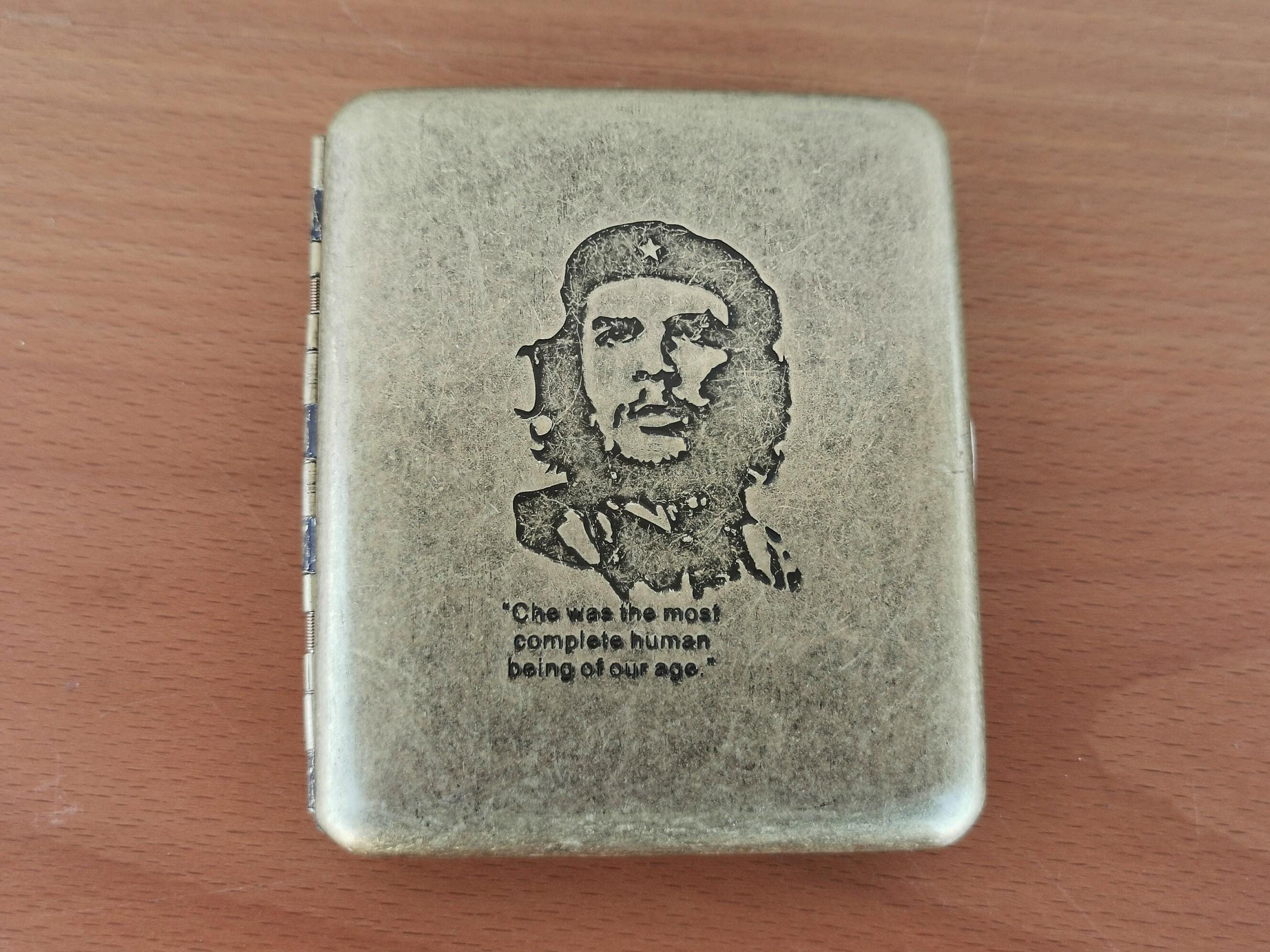Vintage Che Guevara Metal Cigarette Case, Retro Wallet
