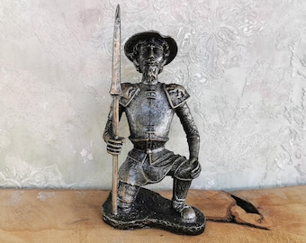 Vintage Don Quixote Resin Statue, Man of La Mancha Figure