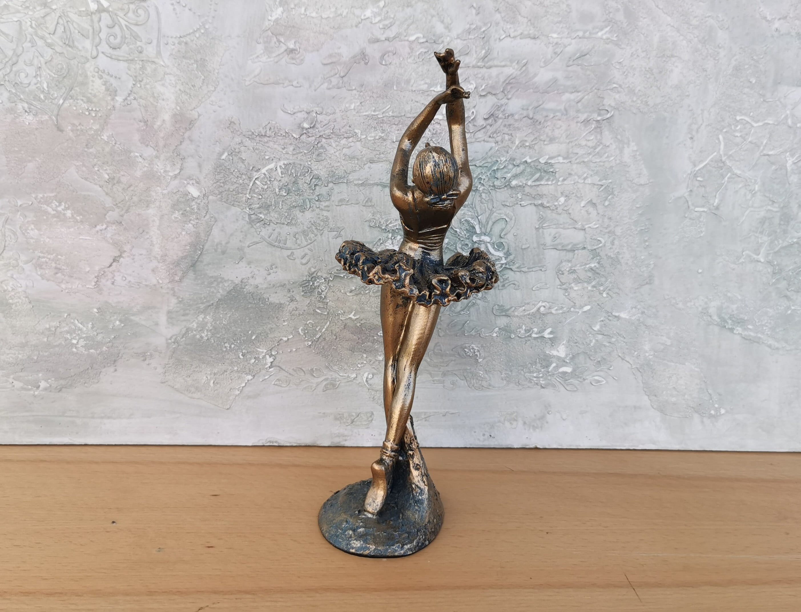 Ballerina Figurine, Vintage Dancing Ballerina Statue Figure, Romantic
