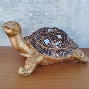 Turtle, Tortoise, Big Turtle Figurine, Wisdom and Longevity, Turtle Statuette, Gift for Collector, Wish for Longevity, Family Gift, Gifts