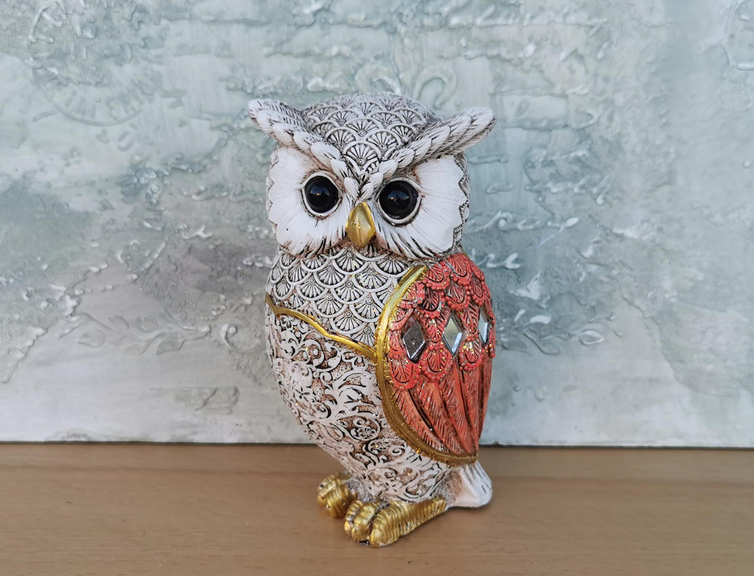 Owl Figurine: Wisdom Symbol, Home Office Decor