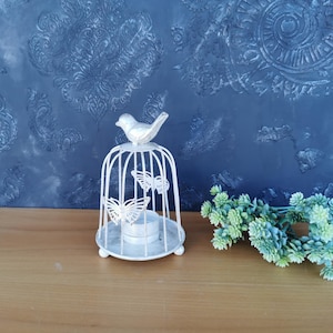 Vintage Metal Birdcage, Metal Candlestick Birdcage, Decorative Birdcage, Wedding Decor, Romantic Metal Candle Holder, Garden Decor, Gifts