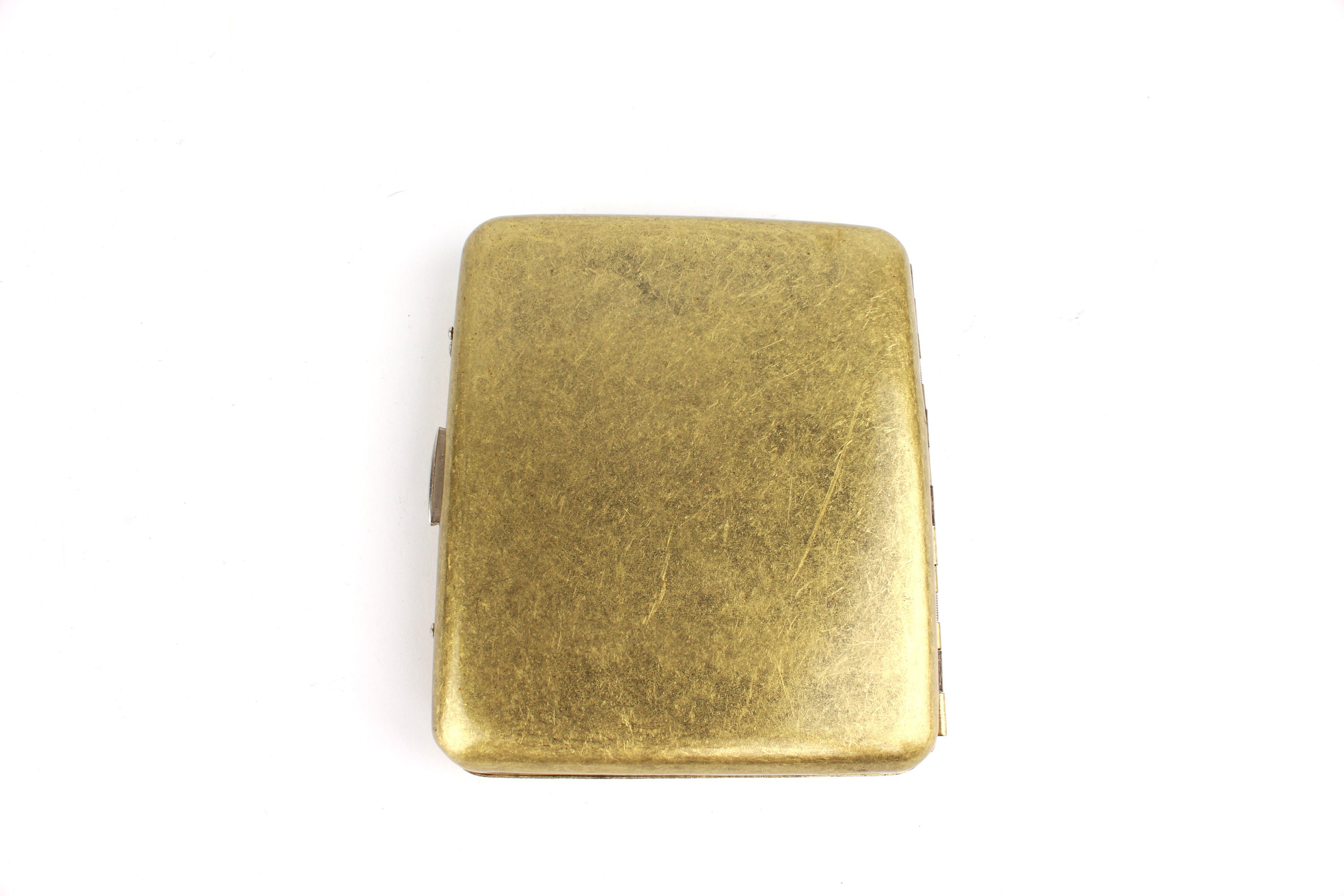 Vintage Metal Cigarette Box Cigarette Case Antiqued Retro Etsy