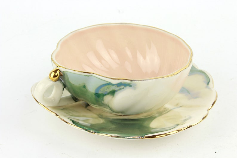 Fine Bone China Tea Cups Set Vintage Cups and Saucers Etsy