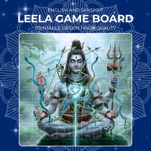Leela Game Of Life Board: Englisch & Sanskrit, Transformationsspiel zur Selbsterkenntnis (Digitaler Download)